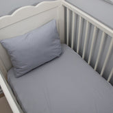 Gri Çarşaf Yastık Seti