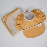 Mustard Fırfırlı Mama Önlüğü & Örtü