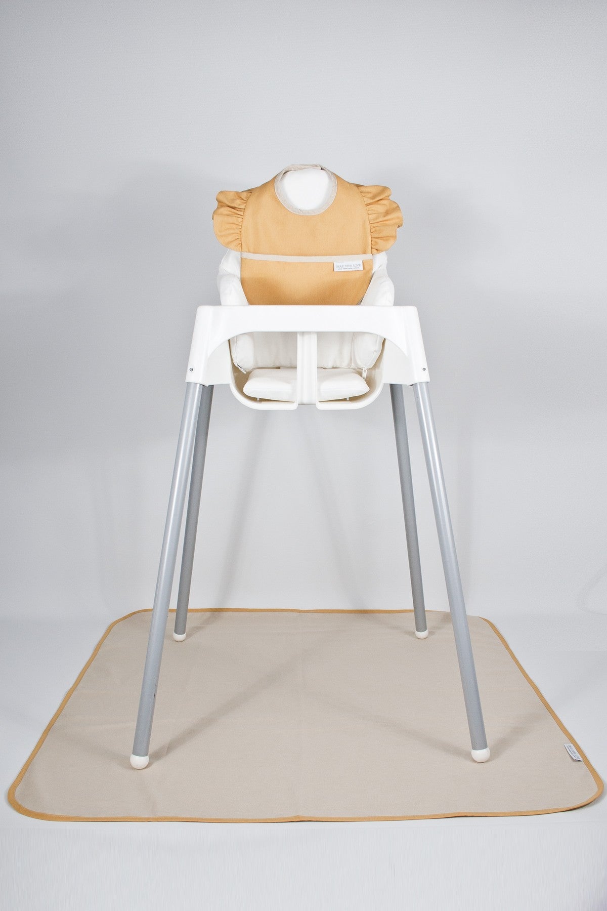 Mustard Fırfırlı Mama Önlüğü & Örtü