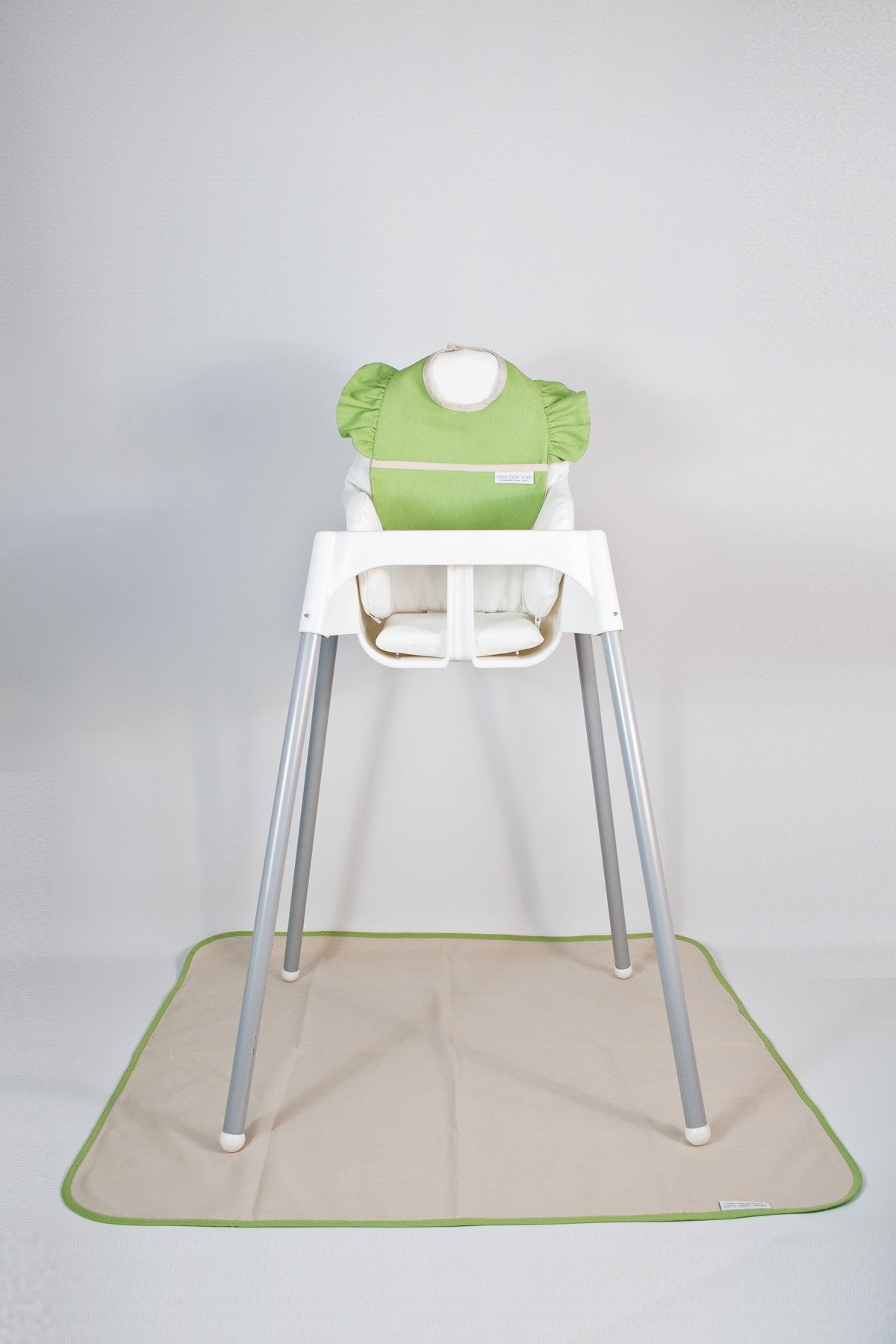 Green Fırfırlı Mama Önlüğü & Örtü