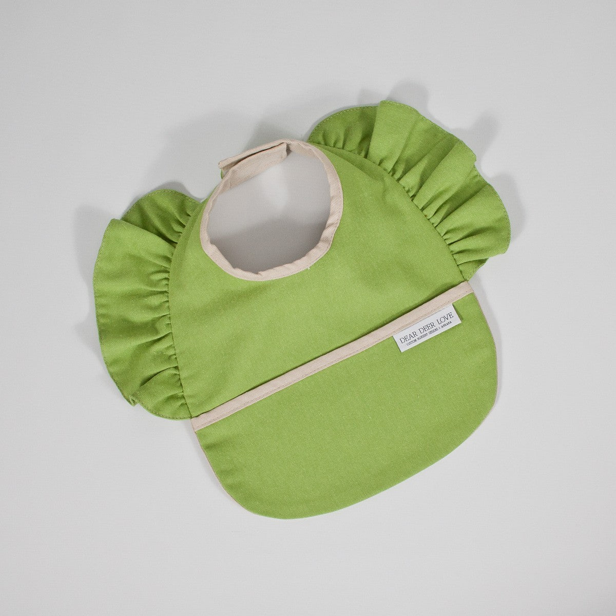 Green Fırfırlı Mama Önlüğü & Örtü