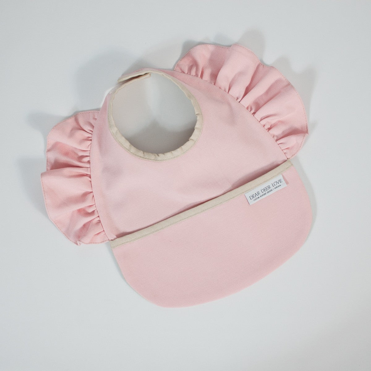 Pink Fırfırlı Mama Önlüğü & Örtü