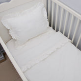 Ekru Fırfırlı Nevresim Seti