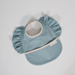 Teal Fırfırlı Mama Önlüğü