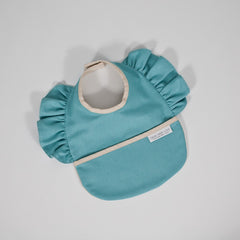 Aqua Fırfırlı Mama Önlüğü