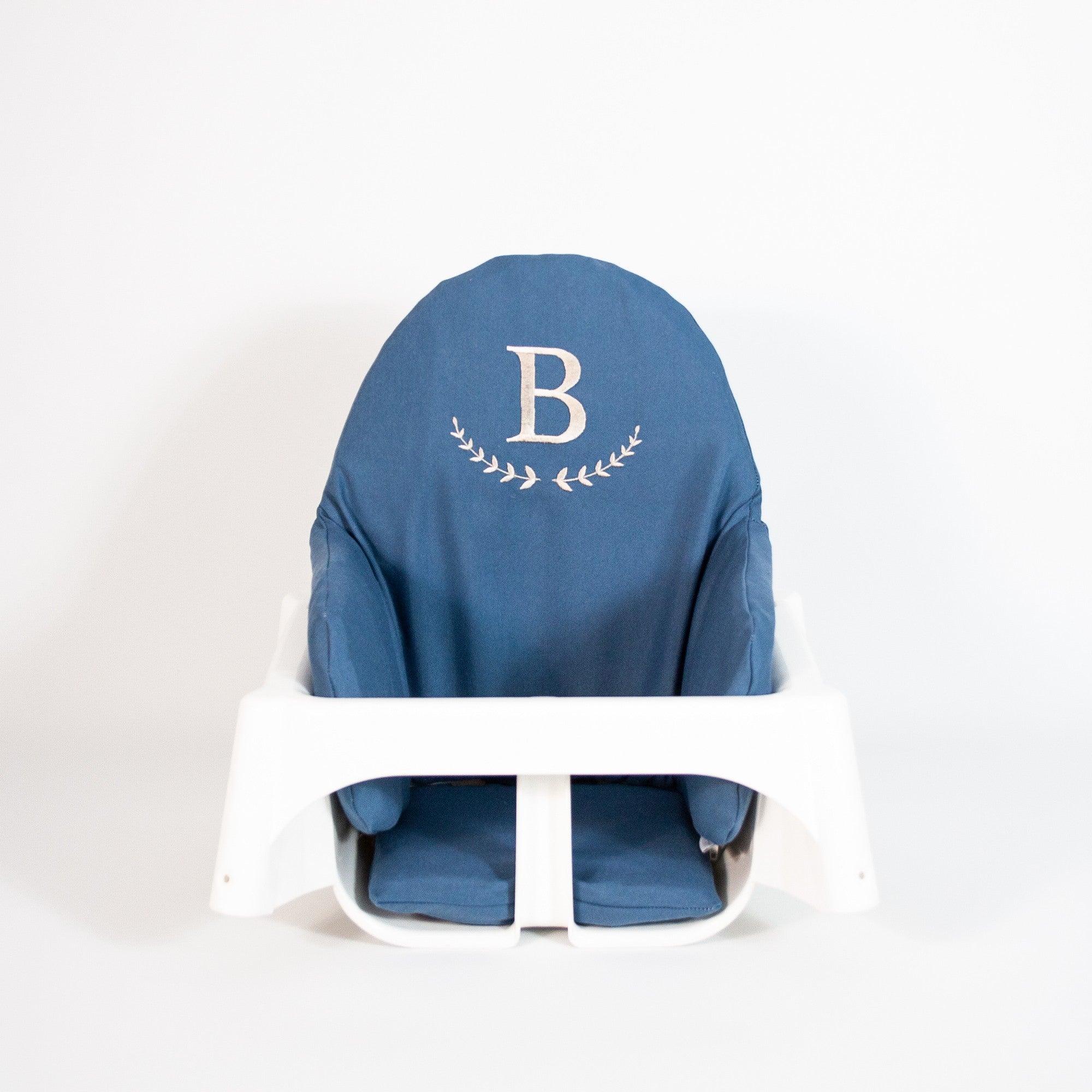 Harf Nakışlı Mama Sandalyesi Minderi Jean