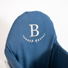 Harf Nakışlı Mama Sandalyesi Minderi Jean