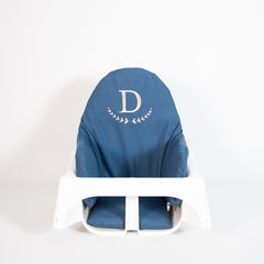 Harf Nakışlı Mama Sandalyesi Minderi Jean