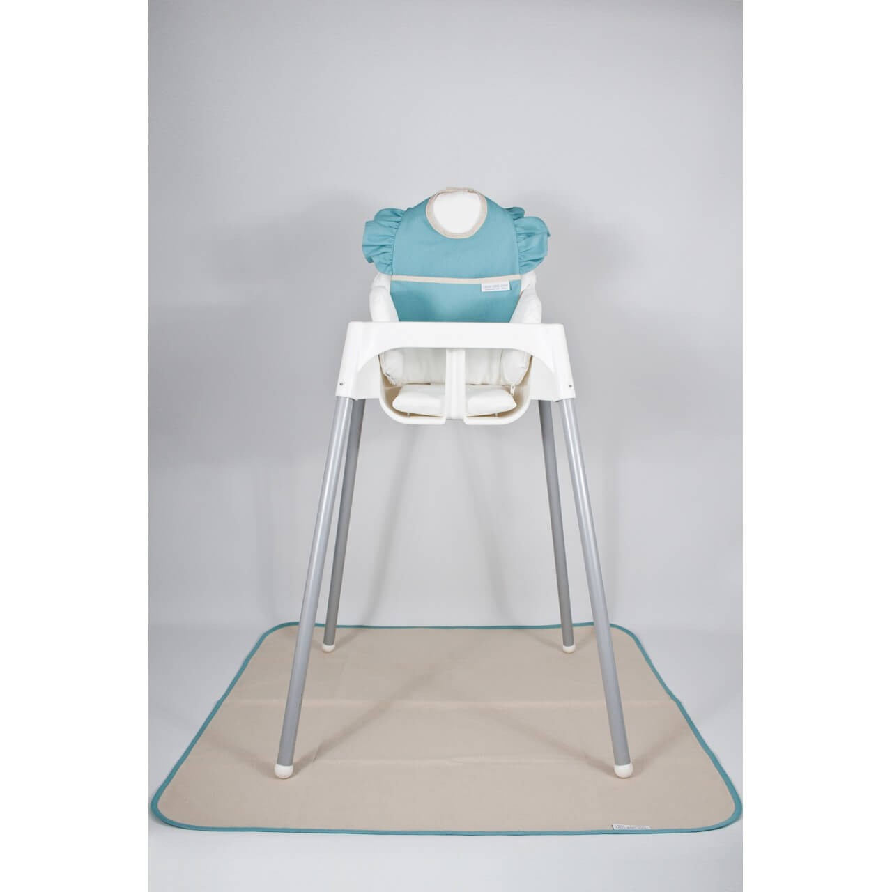 Aqua Fırfırlı Mama Önlüğü & Örtü