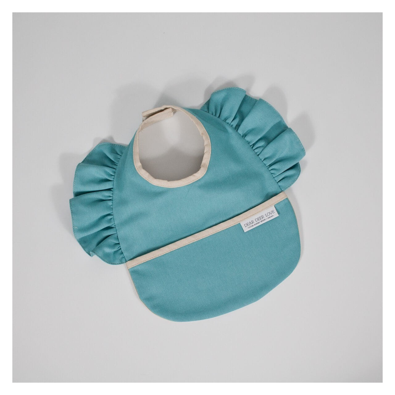 Aqua Fırfırlı Mama Önlüğü & Örtü