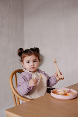 Cleo Uzun Kollu Beslenme & Aktivite Önlüğü 1-3 yaş - Lila