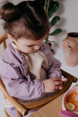 Cleo Uzun Kollu Beslenme & Aktivite Önlüğü 1-3 yaş - Lila