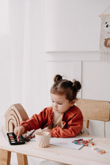 Cleo Uzun Kollu Beslenme & Aktivite Önlüğü 1-3 yaş - Kiremit