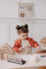 Cleo Uzun Kollu Beslenme & Aktivite Önlüğü 1-3 yaş - Kiremit