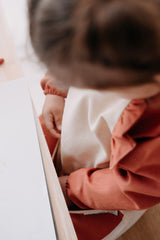 Cleo Uzun Kollu Beslenme & Aktivite Önlüğü 1-3 yaş - Kiremit