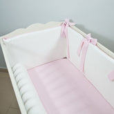 Ekru - Pembe Bumper | Beşik Yan Koruma