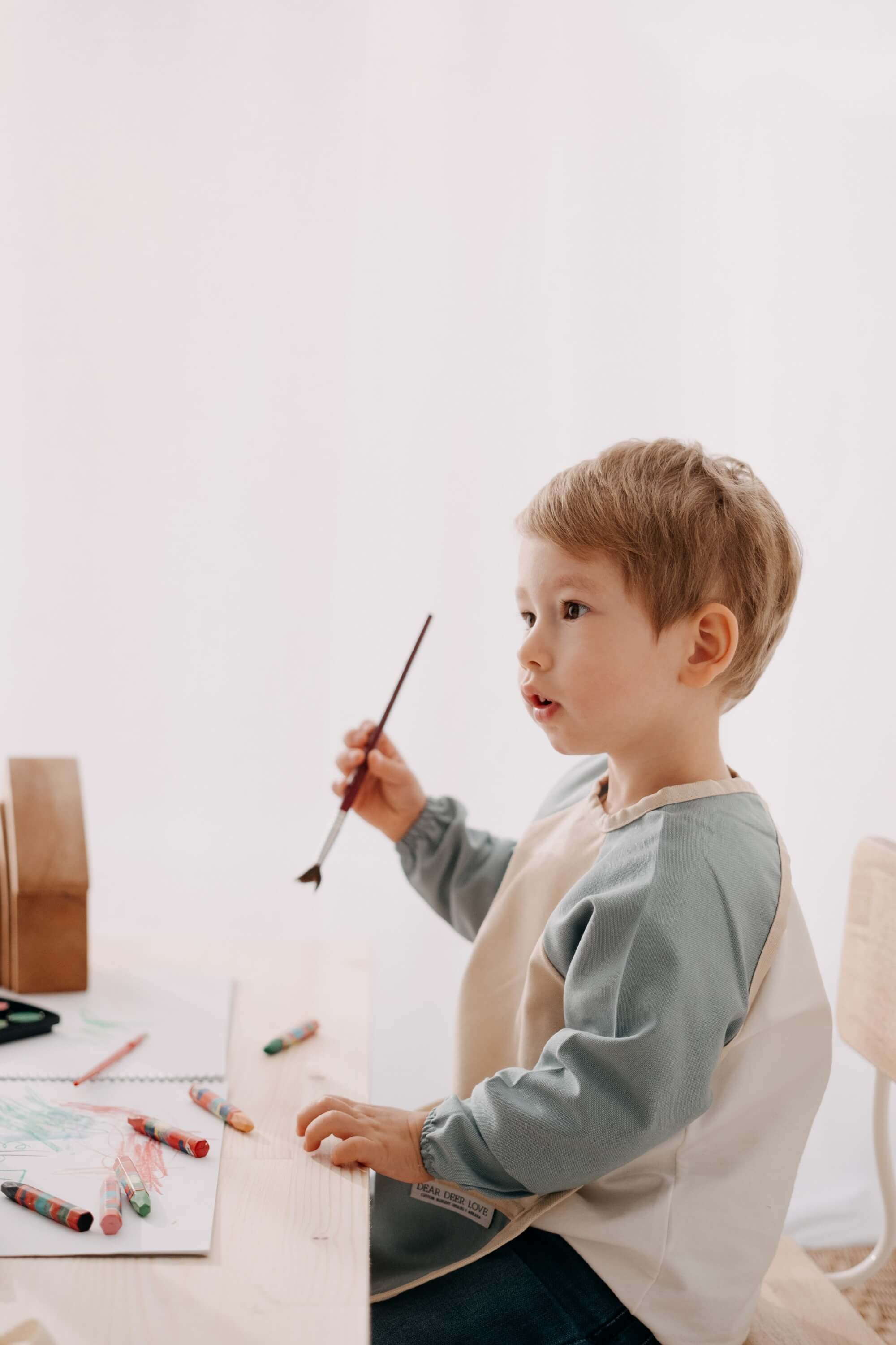 Noah Uzun Kollu Beslenme & Aktivite Önlüğü 1-3 yaş - Teal