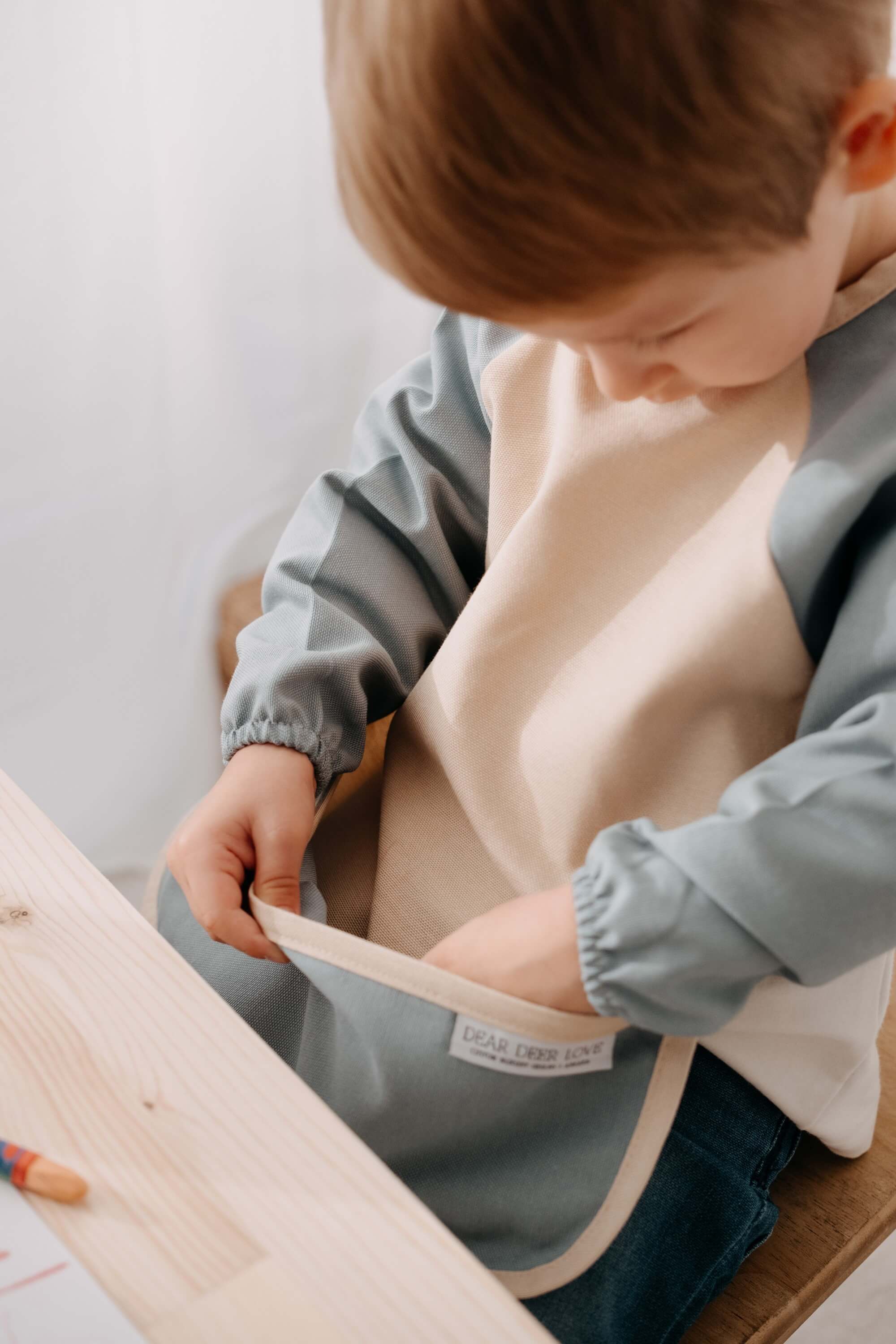 Noah Uzun Kollu Beslenme & Aktivite Önlüğü 1-3 yaş - Teal