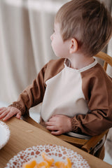 Noah Uzun Kollu Beslenme & Aktivite Önlüğü 1-3 yaş - Kahve