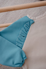 Cleo Uzun Kollu Beslenme & Aktivite Önlüğü 1-3 yaş - Aqua