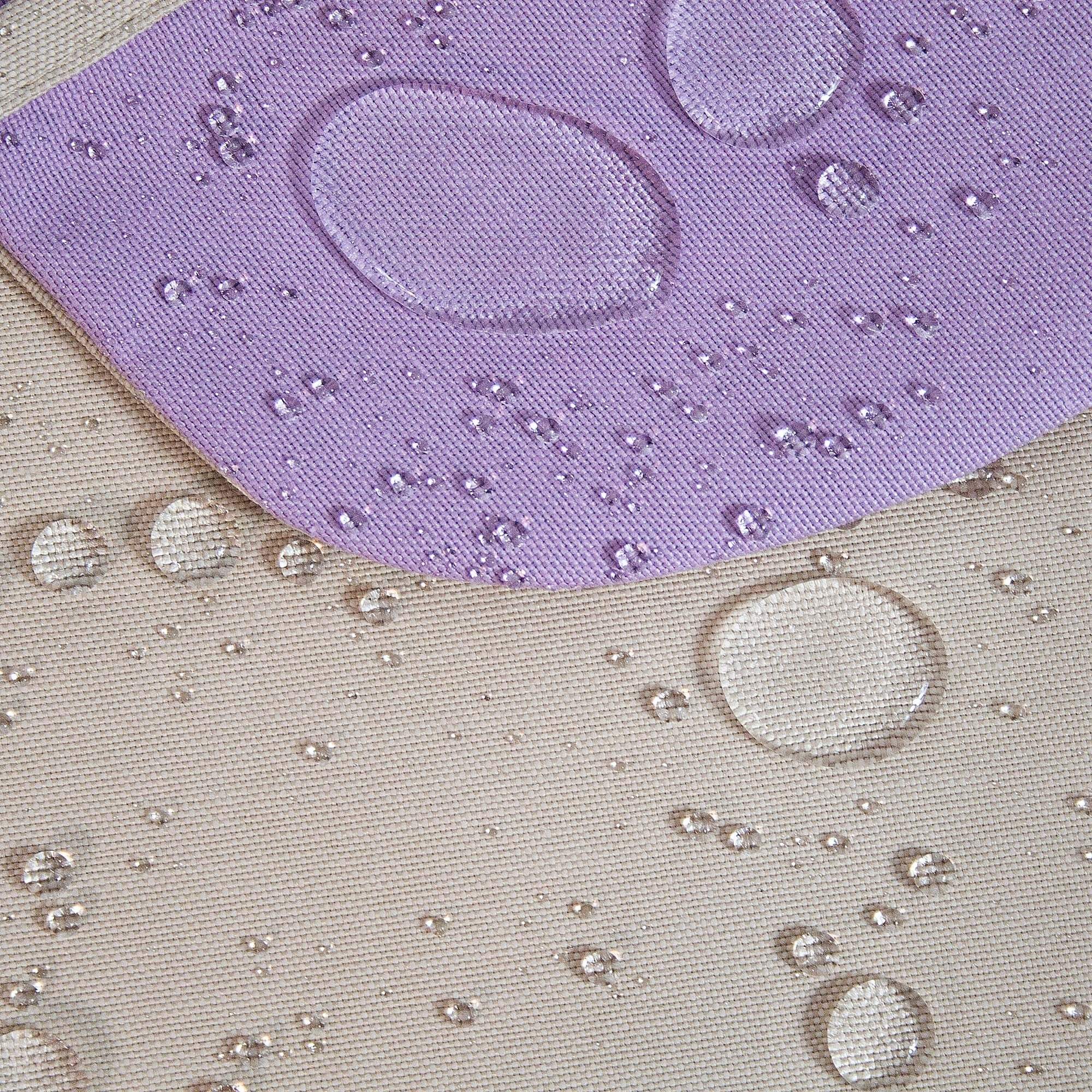 Lila Fırfırlı Mama Önlüğü 4