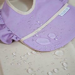 Lila Fırfırlı Mama Önlüğü & Örtü 2