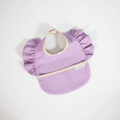 Lila Fırfırlı Mama Önlüğü