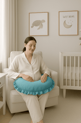 Fırfırlı Emzirme Yastığı - Aqua