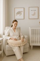 Fırfırlı Emzirme Yastığı - Bej