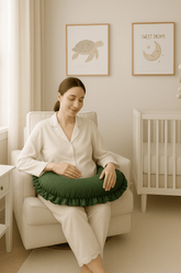 Fırfırlı Emzirme Yastığı - Çam