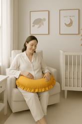 Fırfırlı Emzirme Yastığı - Hardal