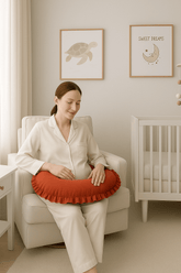 Fırfırlı Emzirme Yastığı - Kiremit