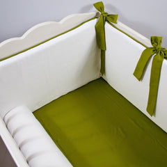 Ekru - Olive Bumper | Beşik Yan Koruma