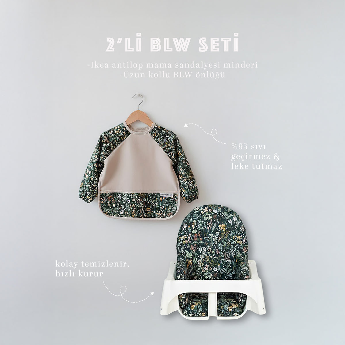 2'li BLW Beslenme Seti - Floral