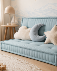 Teal 2’li Bisküvi Minder Seti | French Mattress Zemin ve Sırt Minderi